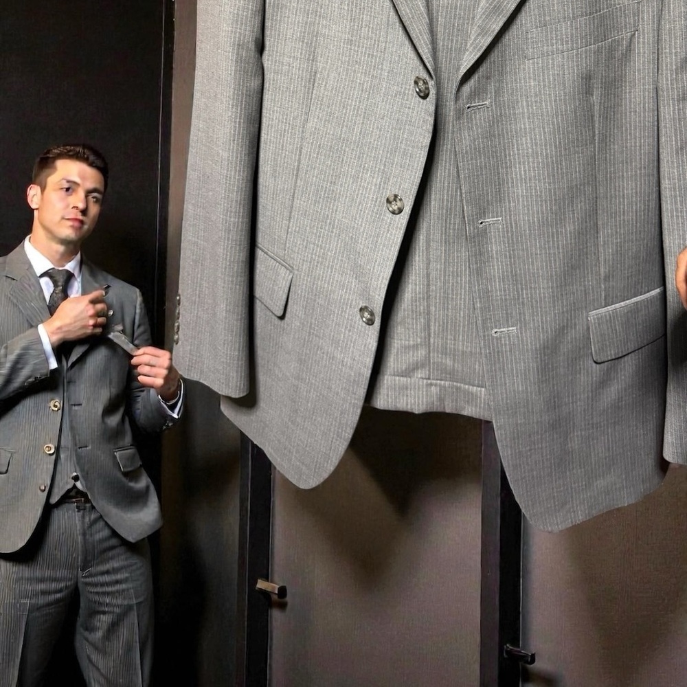 Roma Men's Blazer in Subtle Gray